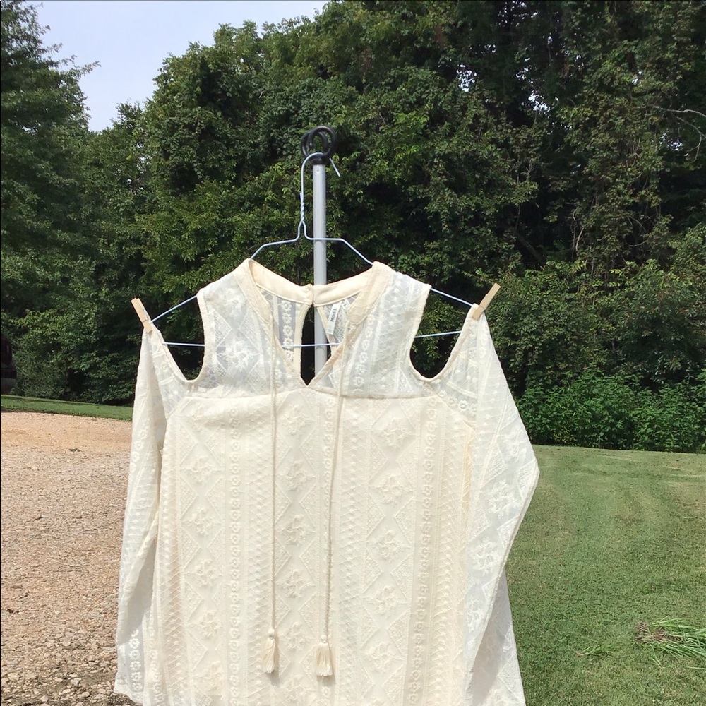 Lacy Victorian off the shoulder top